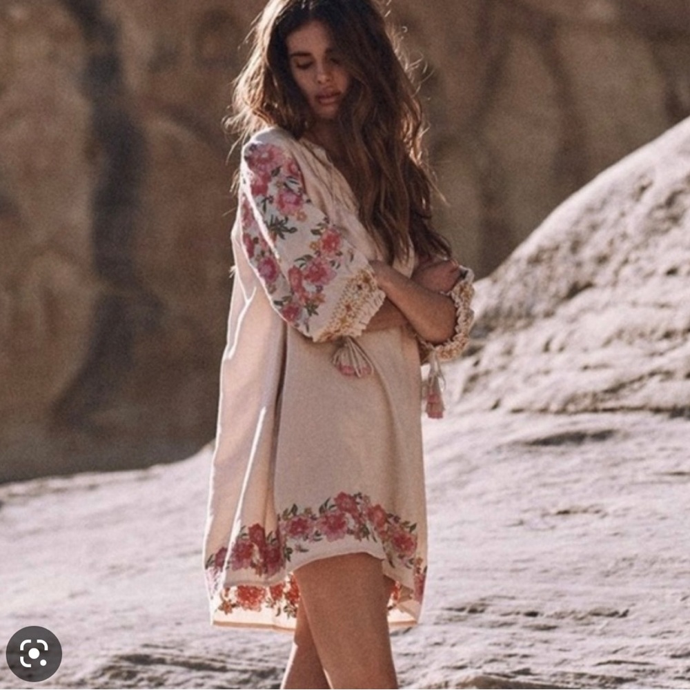 Spell & The Gypsy Embroidered Tunic Dress Size XS